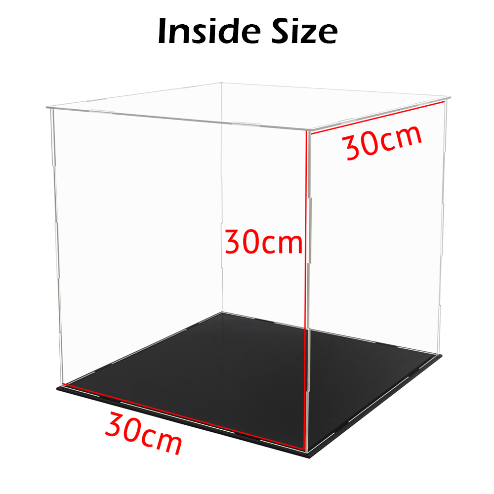 30x30x30CM Acrylic Display Case Clear Dustproof Box Model Toy Collectible
