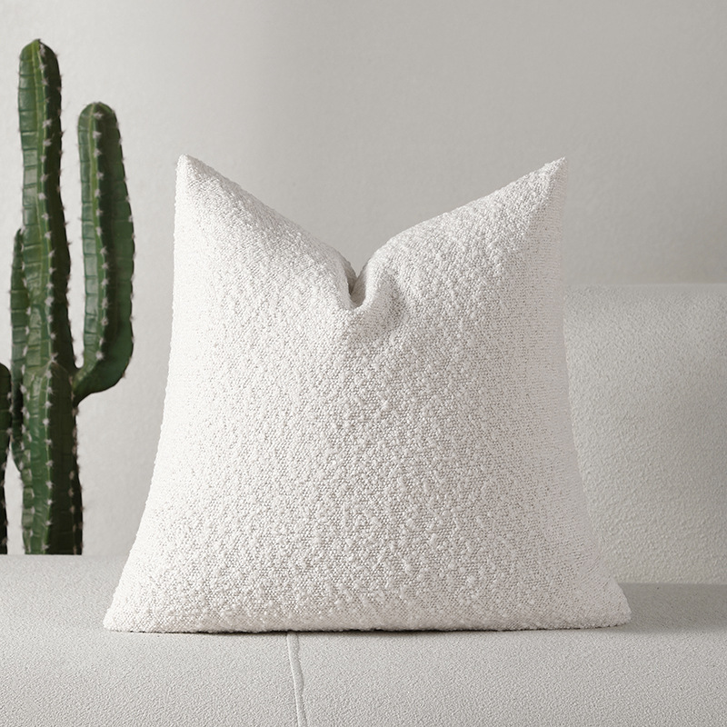 Thickened Chenille Simple Pure Color Soft Texture Pillow Cover